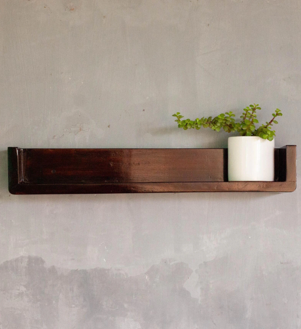 Wooden Walnut floating shelf