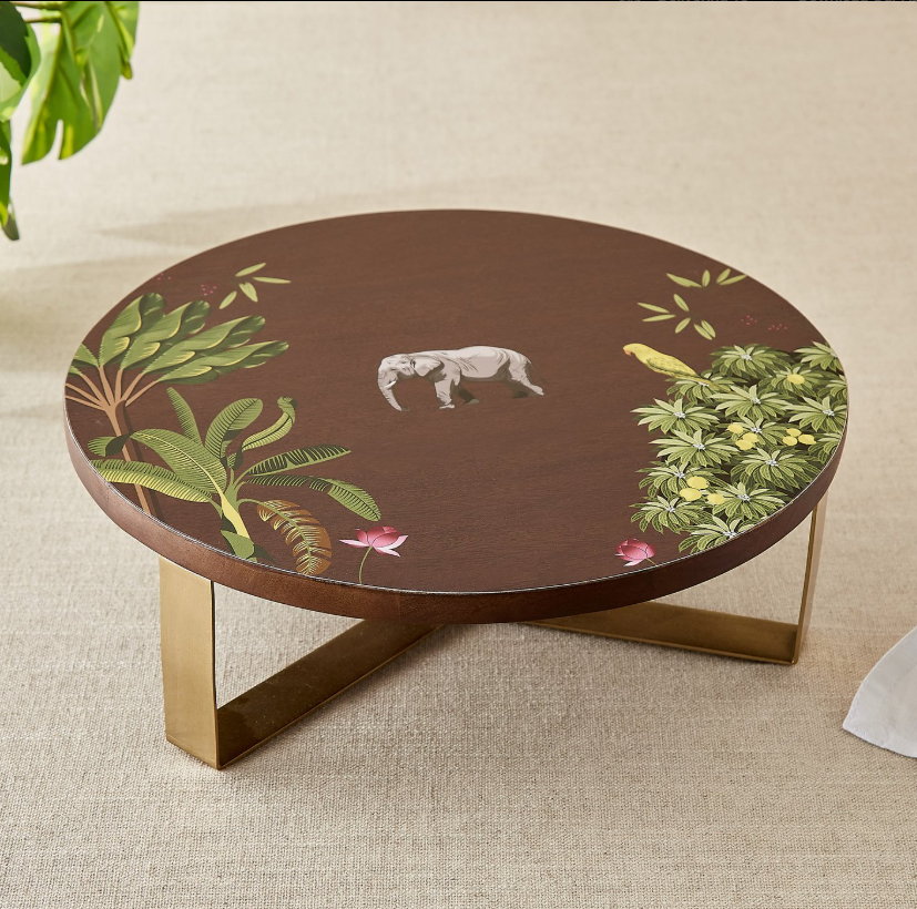 Niko Beacon Mango Wood Printed Cake Stand