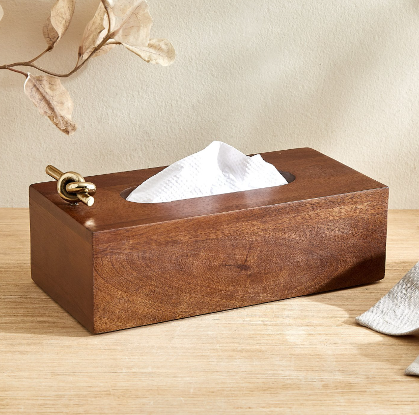 Nuqta Roi Wooden Tissue Box