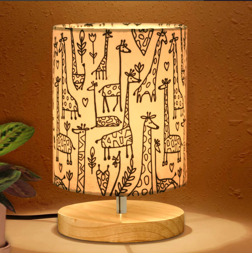HOMESAKE Wooden Table Lamp