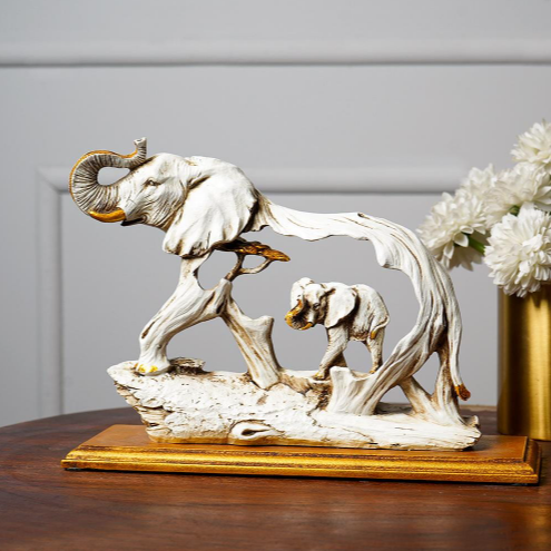 Golden Elephant Showpiece