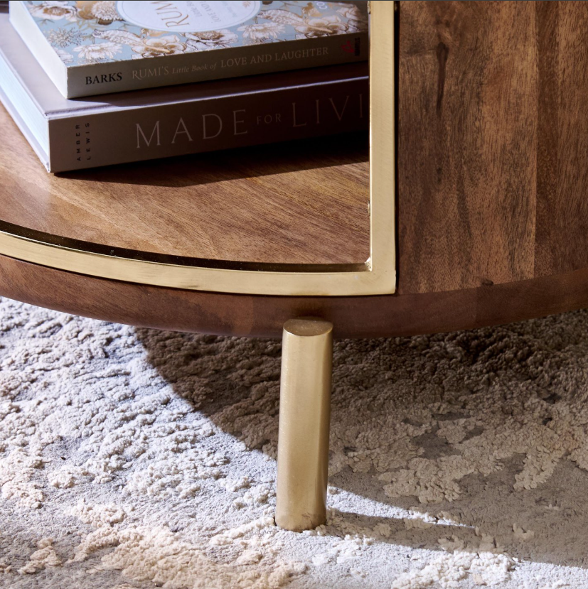 Eclat Mango Wood Coffee Table - Walnut