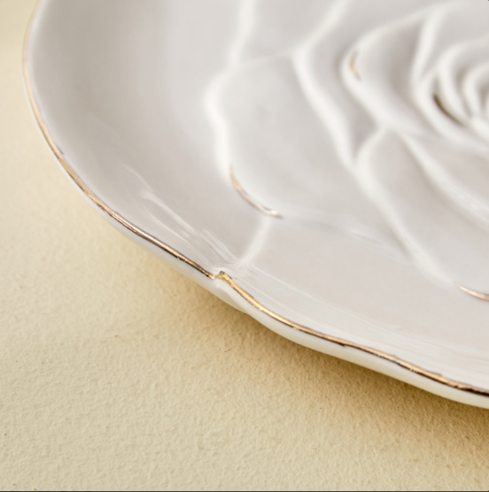 Bleam Rose Ceramic Decorative Platter