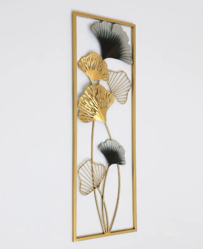 VEDAS Wayanad Metal Leaf Wall Accent