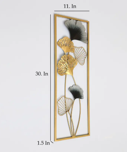 VEDAS Wayanad Metal Leaf Wall Accent