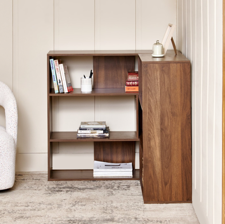 Addison 3-Tier Corner Open Book Shelf
