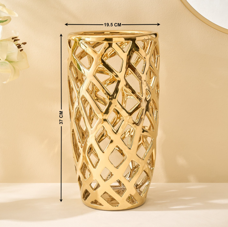 Canova Opt Arista Ceramic Cut-Out Vase