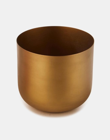 Brass Hans Metal Wall Planter