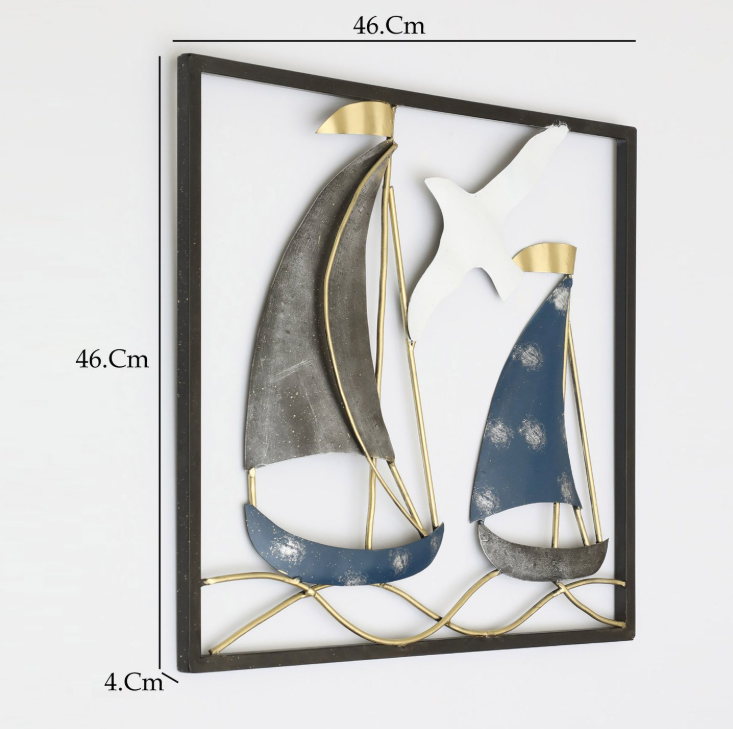 VEDAS Ivy Metal Boat Wall Accent