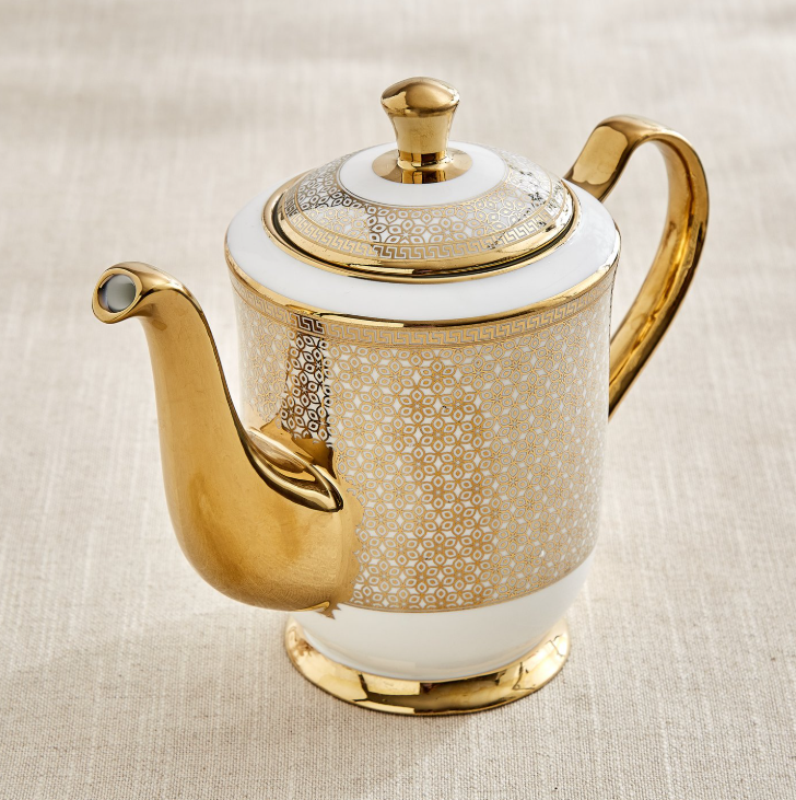 Ebony Classic 15Pcs Bone China Printed Tea Set