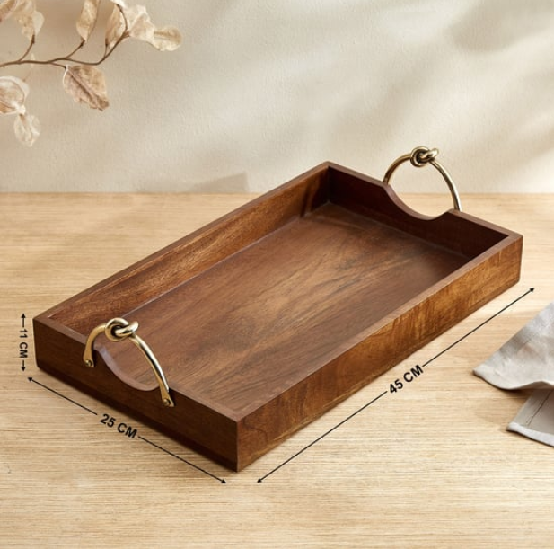 Nuqta Roi Wooden Serving Tray 
