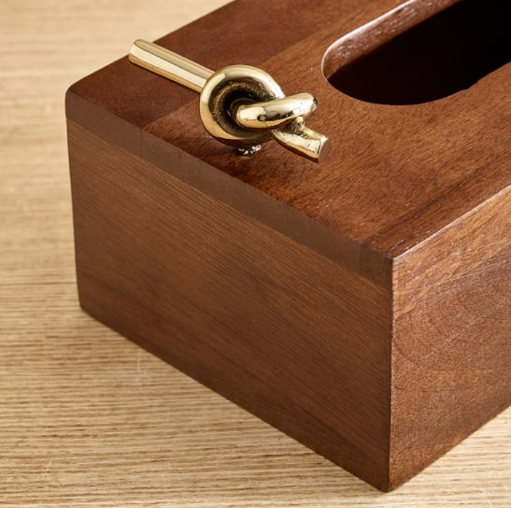 Nuqta Roi Wooden Tissue Box