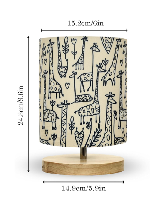 HOMESAKE Wooden Table Lamp