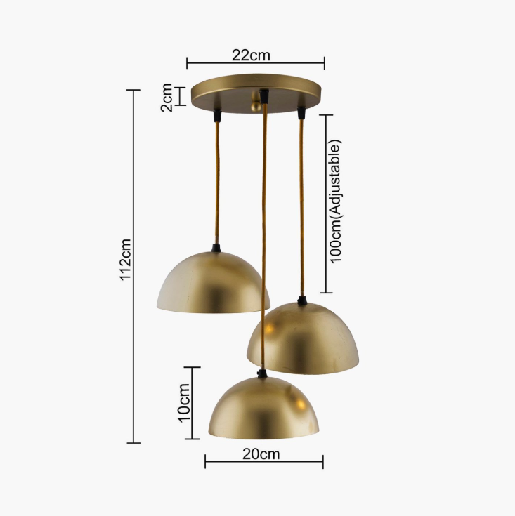 HOMESAKE Metal Cluster Ceiling Lamp