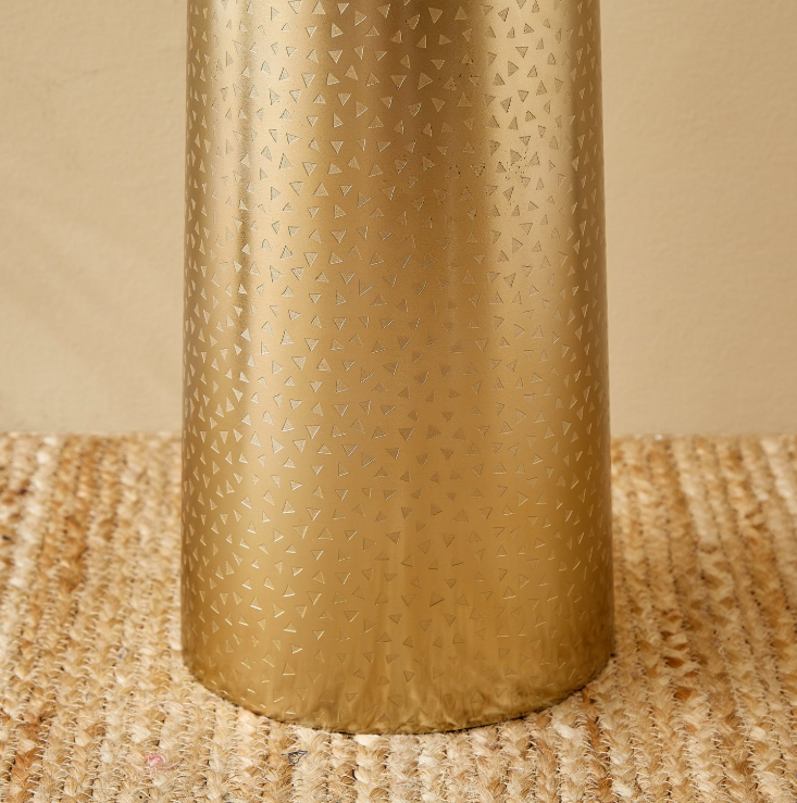 Colossal Athan Metal Etched Vase