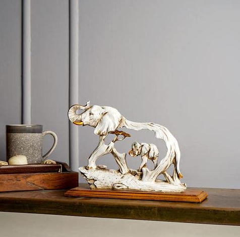 Golden Elephant Showpiece