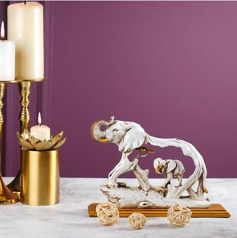 Golden Elephant Showpiece