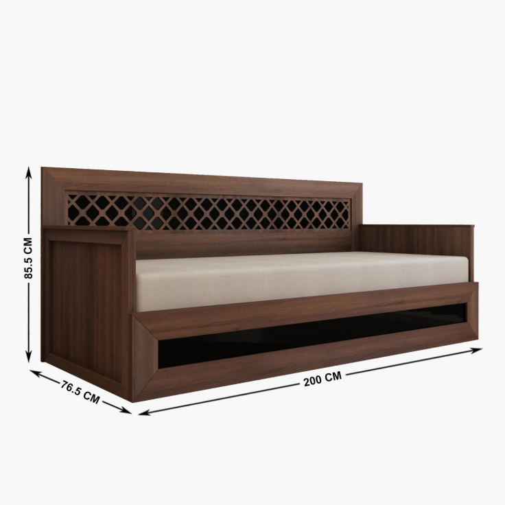 Helios Anne Fabric 3-Seater Sofa Bed 