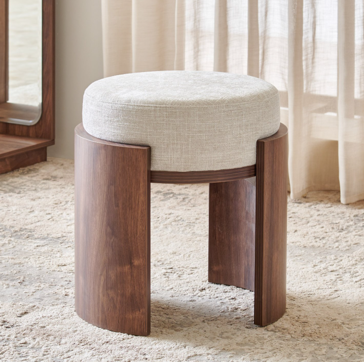 Hadley Fabric Dresser Stool