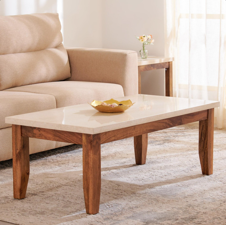 Giza Composite Marble Top Coffee Table