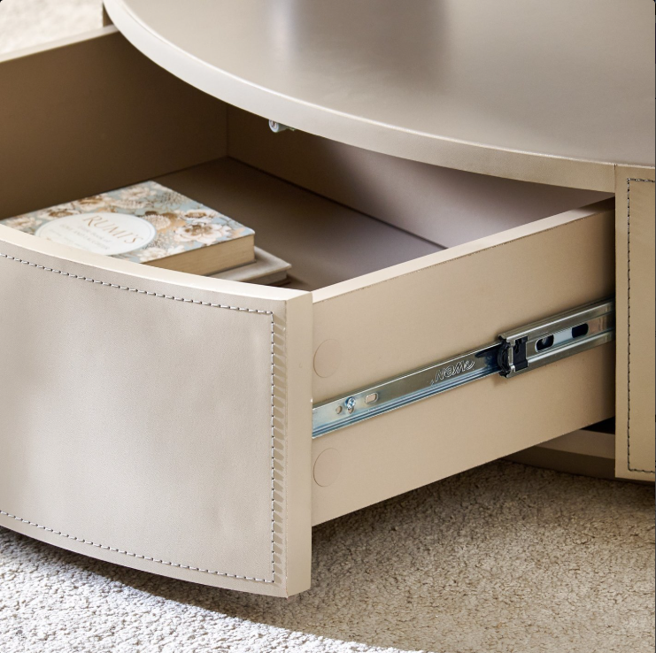 Clair De Lune Faux Marble Top Coffee Table