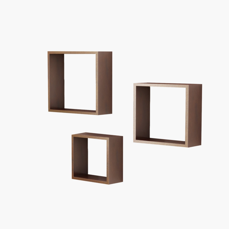 HOME SPARKLE Set of 3 Floating Wall Shelves 