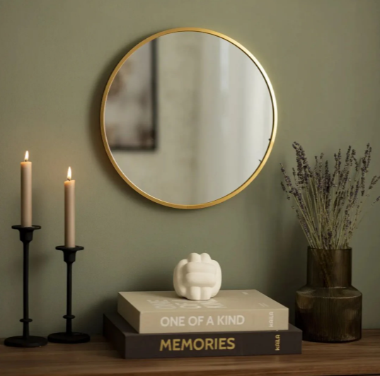 Minimal High Definition Round Mirror