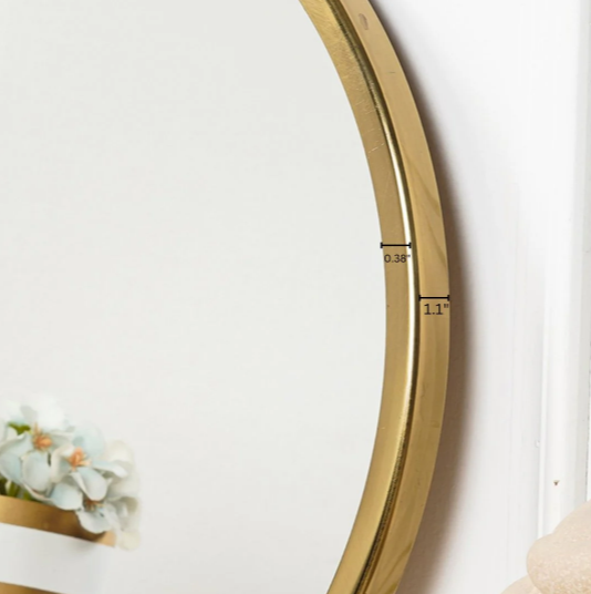 Minimal High Definition Round Mirror