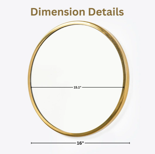 Minimal High Definition Round Mirror