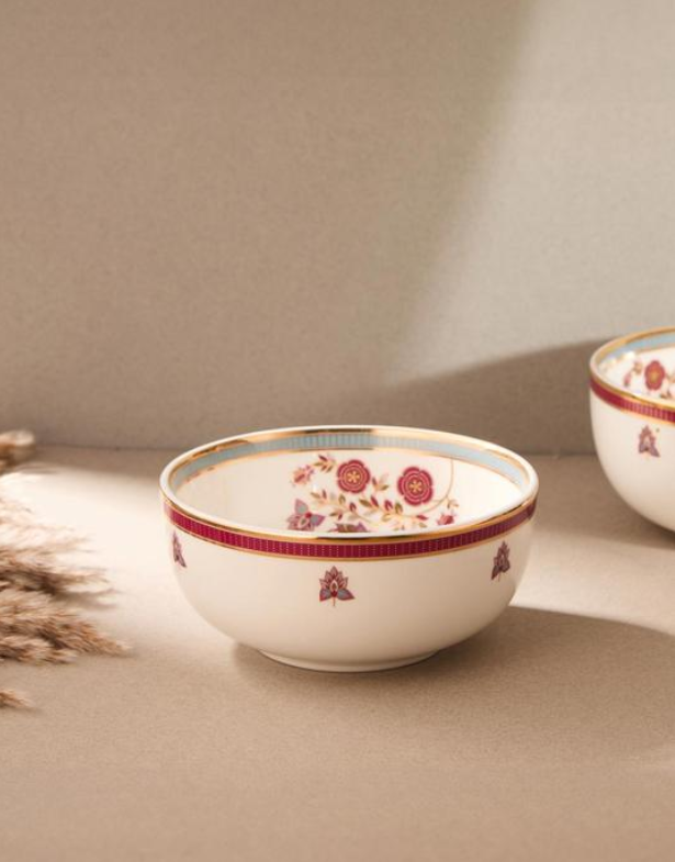 Multi Ceramic Decaled Luxe Serving Bowl