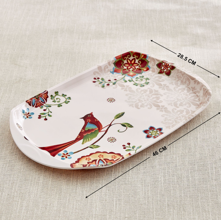 Nesto Vogue Melamine Printed Serving Tray