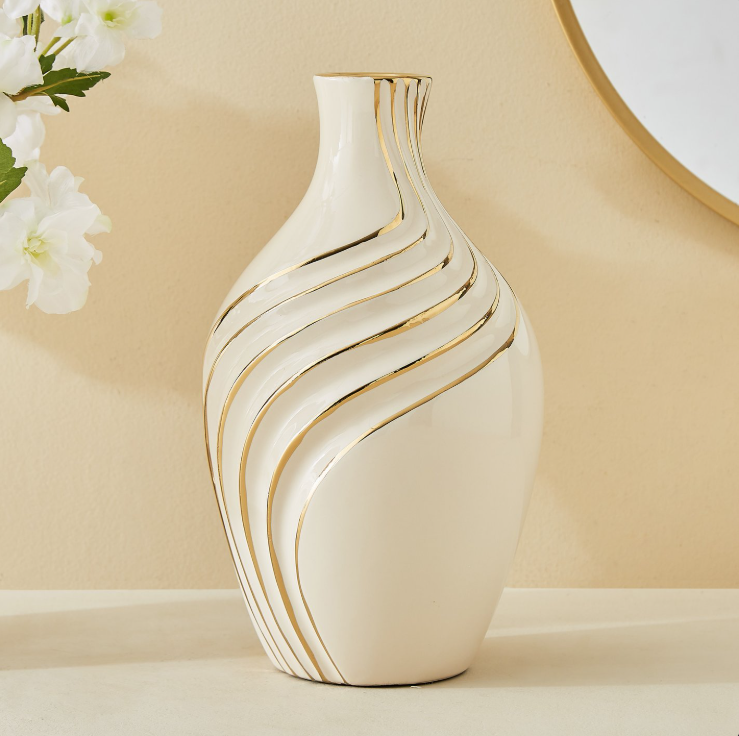 Moksha Ceramic Waves Vase 