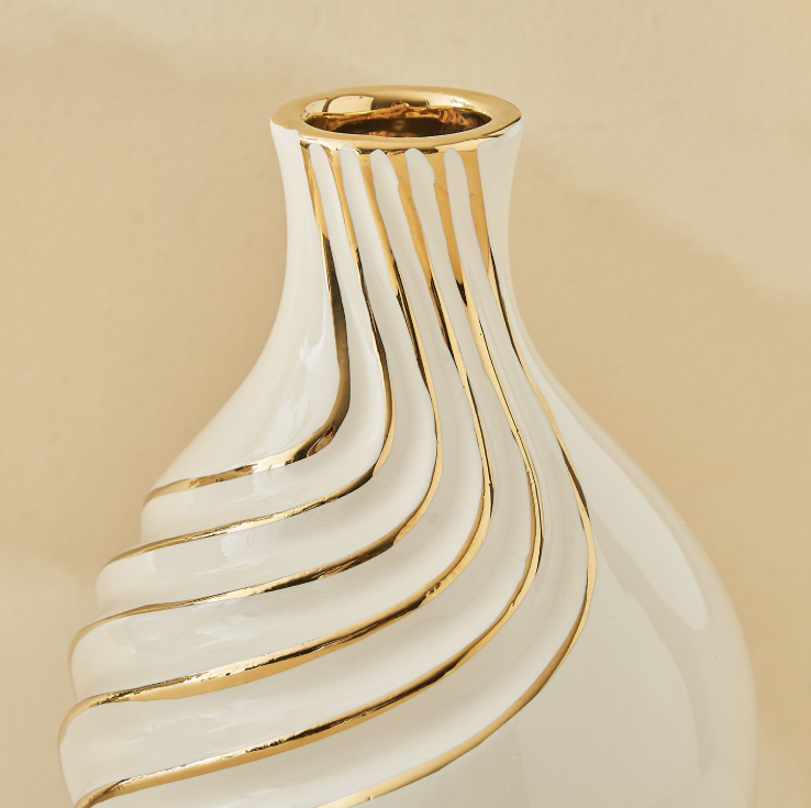 Moksha Ceramic Waves Vase 