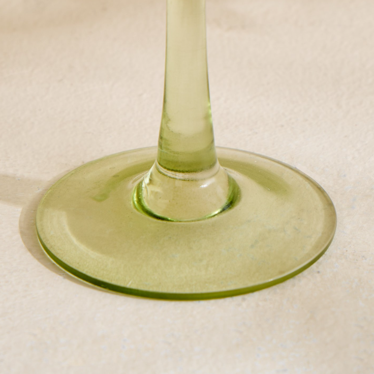 Fiora Delphi Glass Tulip Pedestal candle Holder