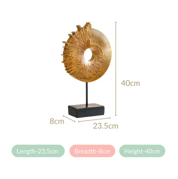 Abstract Ammonite Showpiece For Home Decor